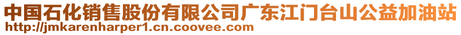 中國石化銷售股份有限公司廣東江門臺山公益加油站