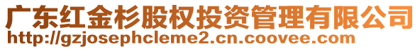 廣東紅金杉股權(quán)投資管理有限公司