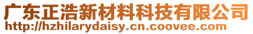 廣東正浩新材料科技有限公司