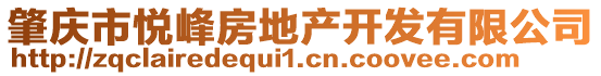 肇慶市悅峰房地產(chǎn)開發(fā)有限公司