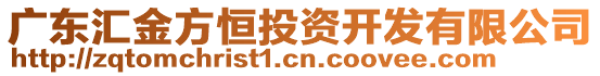 廣東匯金方恒投資開發(fā)有限公司