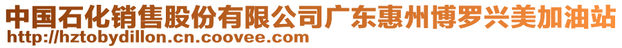 中國(guó)石化銷售股份有限公司廣東惠州博羅興美加油站