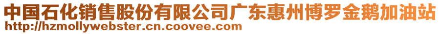 中國(guó)石化銷售股份有限公司廣東惠州博羅金鵝加油站