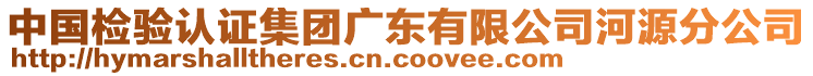 中國檢驗認證集團廣東有限公司河源分公司