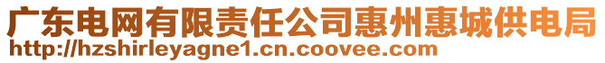 廣東電網(wǎng)有限責(zé)任公司惠州惠城供電局