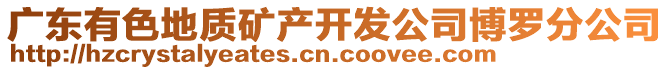 廣東有色地質(zhì)礦產(chǎn)開(kāi)發(fā)公司博羅分公司