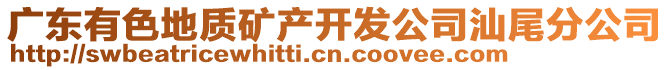 廣東有色地質(zhì)礦產(chǎn)開發(fā)公司汕尾分公司