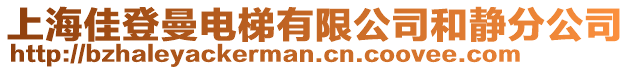 上海佳登曼電梯有限公司和靜分公司