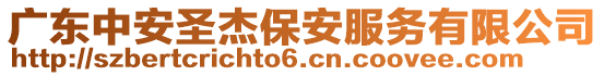 廣東中安圣杰保安服務(wù)有限公司