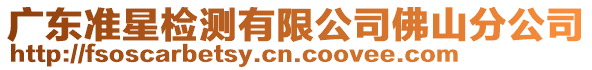 廣東準(zhǔn)星檢測(cè)有限公司佛山分公司