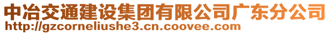 中冶交通建設(shè)集團(tuán)有限公司廣東分公司