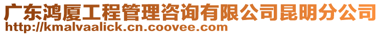 廣東鴻廈工程管理咨詢有限公司昆明分公司