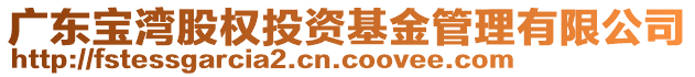 廣東寶灣股權投資基金管理有限公司