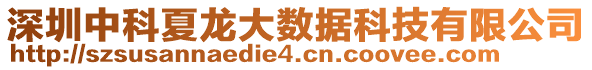 深圳中科夏龍大數(shù)據(jù)科技有限公司