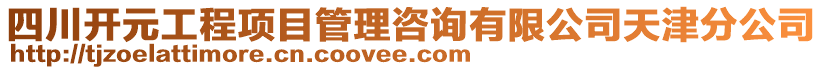 四川開元工程項目管理咨詢有限公司天津分公司