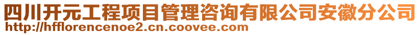 四川開元工程項目管理咨詢有限公司安徽分公司