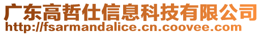 廣東高哲仕信息科技有限公司