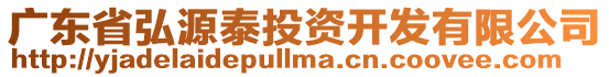 廣東省弘源泰投資開發有限公司