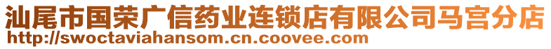 汕尾市國(guó)榮廣信藥業(yè)連鎖店有限公司馬宮分店