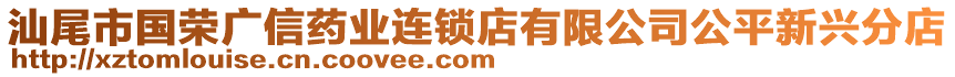 汕尾市國(guó)榮廣信藥業(yè)連鎖店有限公司公平新興分店