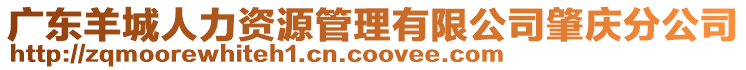 廣東羊城人力資源管理有限公司肇慶分公司