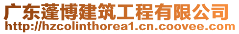 廣東蓬博建筑工程有限公司