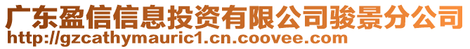 廣東盈信信息投資有限公司駿景分公司