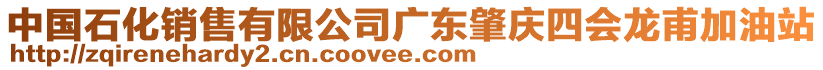 中國石化銷售有限公司廣東肇慶四會龍甫加油站