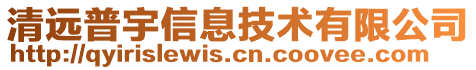 清遠普宇信息技術有限公司