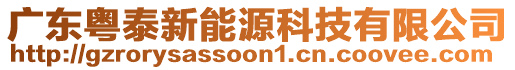 廣東粵泰新能源科技有限公司