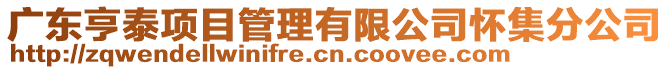 廣東亨泰項目管理有限公司懷集分公司