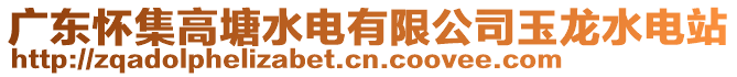 廣東懷集高塘水電有限公司玉龍水電站