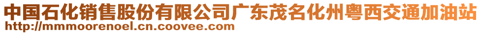 中國石化銷售股份有限公司廣東茂名化州粵西交通加油站