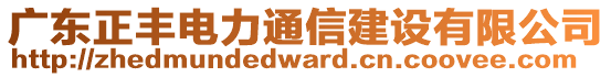 廣東正豐電力通信建設有限公司