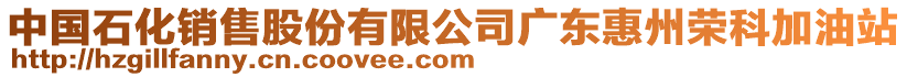中國石化銷售股份有限公司廣東惠州榮科加油站