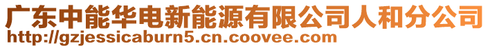 廣東中能華電新能源有限公司人和分公司