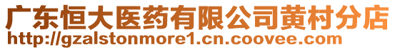 廣東恒大醫(yī)藥有限公司黃村分店