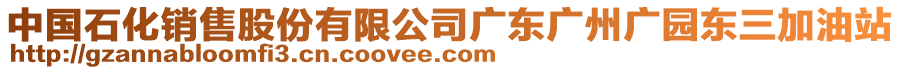 中國石化銷售股份有限公司廣東廣州廣園東三加油站