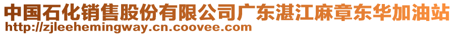 中國石化銷售股份有限公司廣東湛江麻章東華加油站