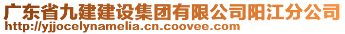 廣東省九建建設集團有限公司陽江分公司