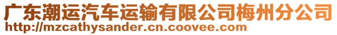 廣東潮運(yùn)汽車(chē)運(yùn)輸有限公司梅州分公司