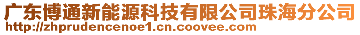 廣東博通新能源科技有限公司珠海分公司