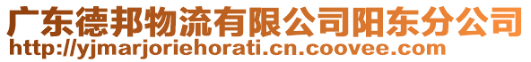 廣東德邦物流有限公司陽東分公司
