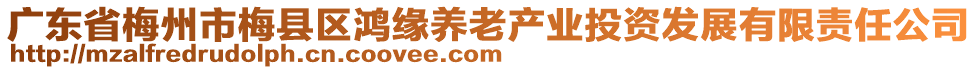 廣東省梅州市梅縣區(qū)鴻緣養(yǎng)老產(chǎn)業(yè)投資發(fā)展有限責任公司