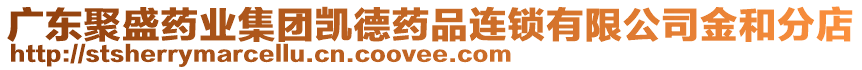 廣東聚盛藥業(yè)集團凱德藥品連鎖有限公司金和分店