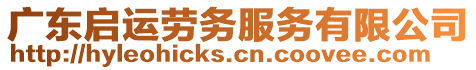 廣東啟運(yùn)勞務(wù)服務(wù)有限公司