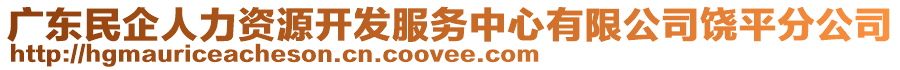 廣東民企人力資源開發(fā)服務(wù)中心有限公司饒平分公司