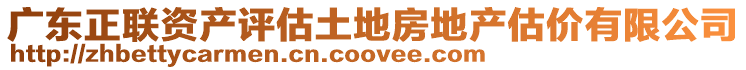 廣東正聯(lián)資產(chǎn)評估土地房地產(chǎn)估價有限公司
