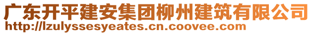 廣東開平建安集團柳州建筑有限公司