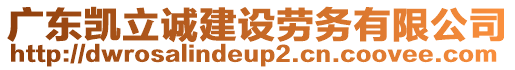 廣東凱立誠建設(shè)勞務(wù)有限公司